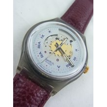 Sam100 Swatch 1991 Rubin Automatic Authentic Hands Glow