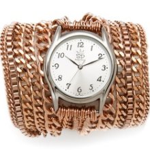 Sara Designs All Chain Wrap Watch