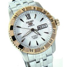 Seiko Men Sports Automatic 23 Jewels Solid Stainless Steel Snzj34 Wr100m