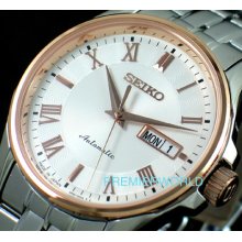 Seiko Presage Automatic / Hand Winding 100m Sapphire Roman Watch Srp186j1 Japan
