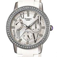 SHE-3025-7A SHE3025 Casio Sheen Swarovski Elements Watch