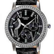 SHE-3025L-1A SHE3025L Casio Sheen Swarovski Elements Watch