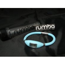 Silicone-rubber Rumba Time Watch Magnetic Silver Link Sky Blue Large