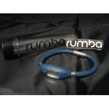 Silicone-rubber Rumba Time Watch Magnetic Silver Link Navy Blue Large
