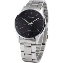 Sinobi Black Dial Analog Leather Men Women Quartz Sport Wrist Watch Dailyetrade