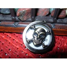 Skull & Cross Bone Watch, Pocket Watch, Pendant Watch