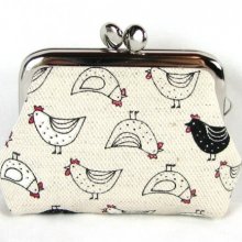 Small Coin Purse - Kawaii Chicken