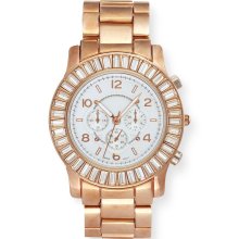 Sofia by Sofia Vergara Women s Watch Round Baguette Stone - M Z