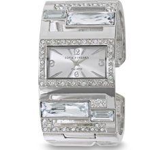Sofia by Sofia Vergara Ladies Crystal Accent Silver Dial with Silver