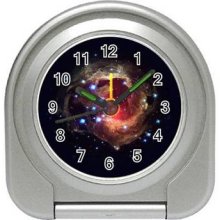 Space Ver 1 Matte Finished Case Travel Alarm Clock 17