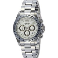 Stainless Steel Speedway Diver Chronograph White Dial Diver