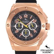 Strumento Marino Sm055rrg/bk Chronograph Men's Watch Rose/black