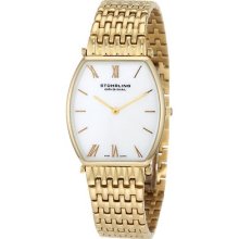 Stuhrling 510 12337 Meydan Swiss Quartz Mop Goldtone Bracelet Womens Watch