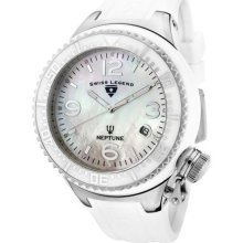 SWISS LEGEND Neptune Ceramic (44 mm) White Mother of Pearl Dial W ...