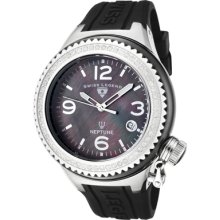 Swiss Legend Unisex 'Neptune Ceramic' Black Silicone Watch ...