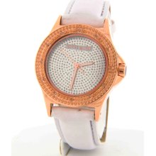 Swiss Master SWM006 Round Rose Gold-tone Case Diamond Ladies Watch