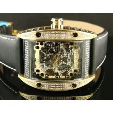 Techno Com Kc/joe Rodeo Automatic Diamond Watch 3.00 Ct