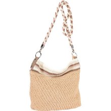 The Sak Albion Womens Crochet Bucket Bag Purse