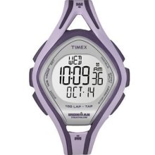 Timex Ironman Sleek Mid-size 150-lap Tapscreentm Digital Grey Dial Womens Watch