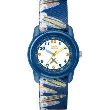 Timex Kids' T7B888 Analog Surfer Elastic Fabric Strap Watch