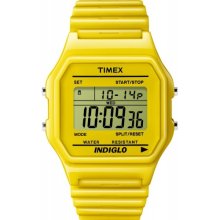 Timex Men's T2N485 Fashion Digitals Premium Yellow Watch