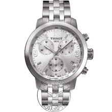 Tissot Prc200 wrist watches: Prc200 Chrono Silver Dial t055.417.11.037