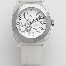 Tocs Womens Analog Round Silver Tone Watch 40113 Tocs Womens Analog Round Silver Tone Watch 40113