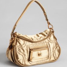 Tod's dark beige nylon and leather 'New Pashmy' small hobo