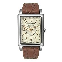 Tommy Bahama Capri Dark Leather Strap Spray Dial Women's Watch #TB2119