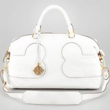 Tory Burch Amalie Satchel Bag, Ivory