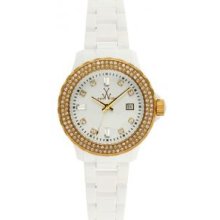 Toy Watch N32208-WHG Toy Watch Plasteramic White and Gold N32208-WHG