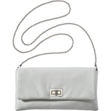 Turnlock Crossbody Bag - White