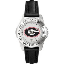 UGA Bulldogs watch : Georgia Bulldogs Ladies Gameday Watch with Leather Band