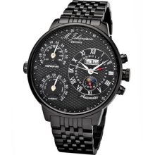 Used Mens Automatic Stainless Steel Temperature Humidity Wrist Watch Mnziabbb