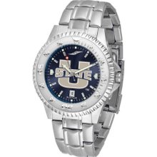 Utah State Aggies Competitor AnoChrome Men's Watch with Steel Band