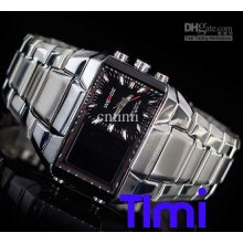 Vegan ...cool Mens Digital Analog Dual Time Silver Led Watch Freeshi Vegan ...cool Mens Digital Analog Dual Time Silver Led Watch Freeshi
