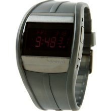 Vestal Crusader Watch Translucent Black/Black/Red Digital, One Size