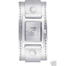Vestal Womens Watch Electra Leather Patent Silver