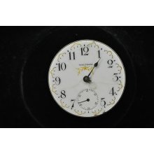Vintage 18 Size Waltham P.s Bartlett Pocket Watch Movement Fancy Dial For Repair