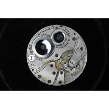 Vintage 38mm Wittnauer Open Face Pocket Watch Movement Grade C.52 Running