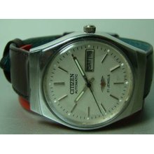 Vintage Citizen Automatic Day Date 40100602 Mens Wrist Watch Used Antique Y89