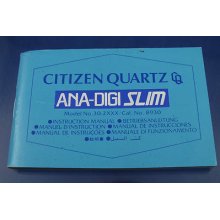 Vintage Citizen Quartz Ana-digi Slim Watch Instructions Booklet Cal 8930