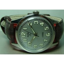 Vintage Hmt Military Winding 17j Steel Mens Gb28715 Wrist Watch Luminous Y238