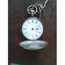 Vintage Liverpool 16s Fully Jeweled Pocket Watch, W/ Sterling Silver Case $ Key