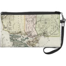 Vintage Map of Rhode Island (1797) Wristlet Clutch