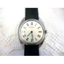 Vintage mechanical Wostok mens watch with roman number dial