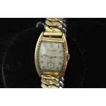 Vintage Mens Bulova Wristwatch Movement Caliber 10 Bc For Repairs
