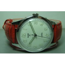 Vintage Military Hmt Winding 17 Jewels Gift Gc19310 Mens Watch Luminous White