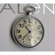 Vintage Molnija Molnia Russian Pocket Watch 1984's Mint