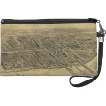 Vintage Pictorial Map of Coney Island (1906) Wristlet Purses
